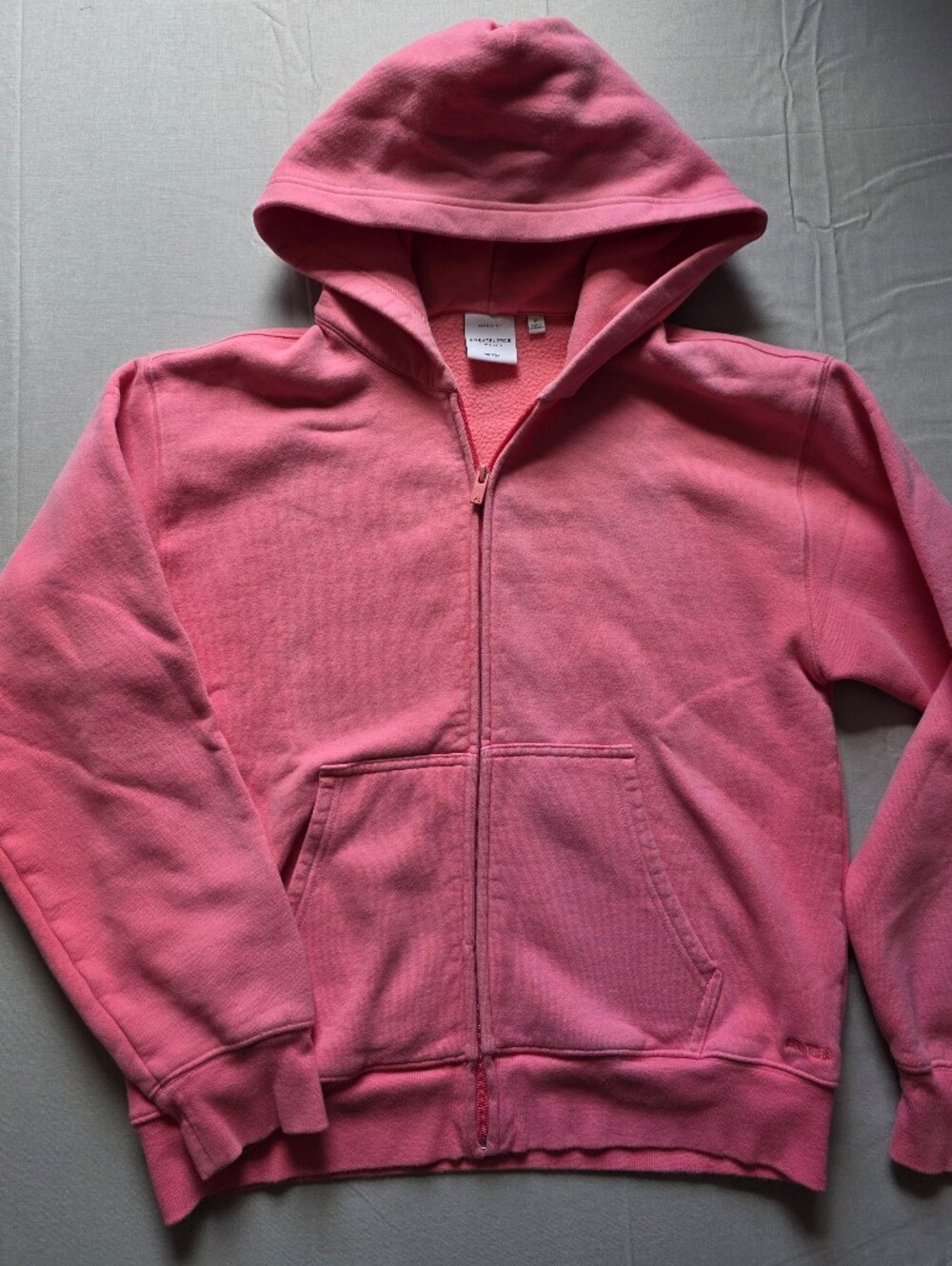 Aritzia Sweatfleece cozyfleece Perfect Fit Zip Hoodie Medium Dreamhouse Pink